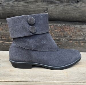 Naturalizer Voyage, Western Boho, Suede Fold Over, Slouchy, Comfort Bootie 7M